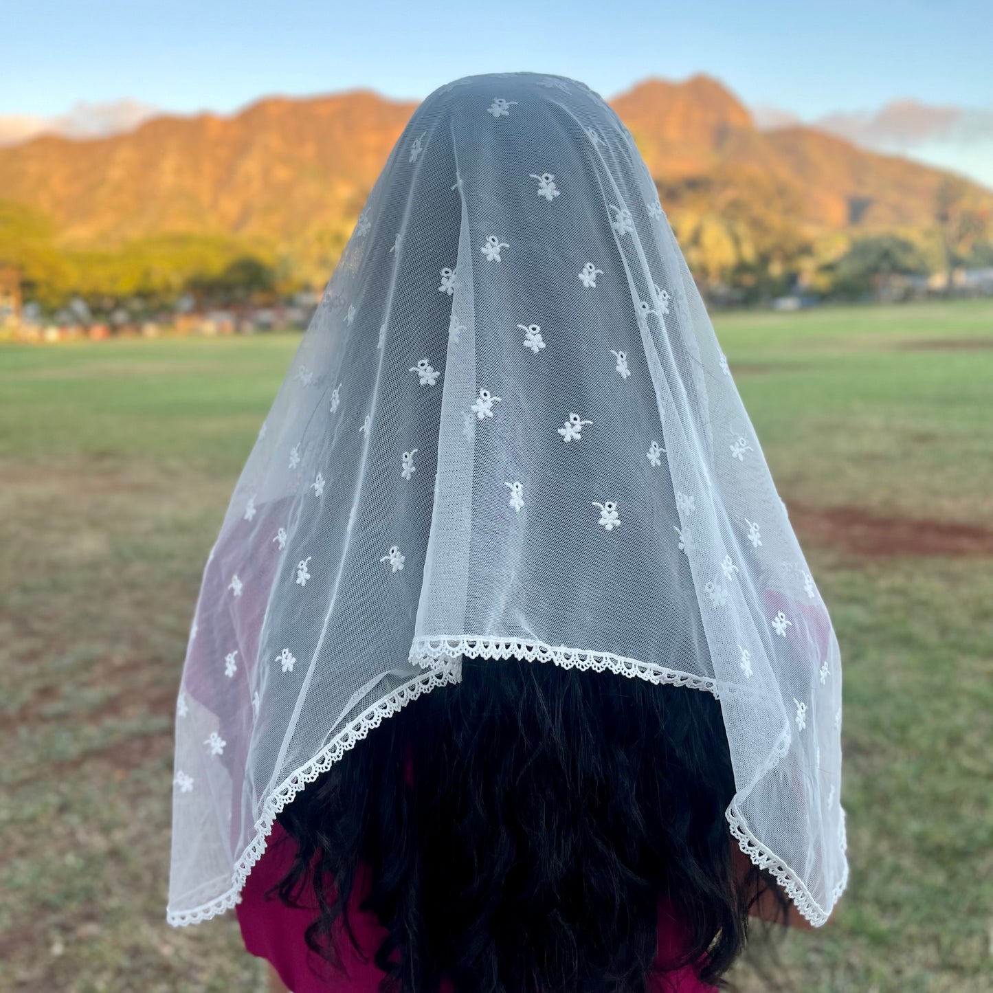 Queen of Virgins Shawl Veil - Women-Veil-Mama Mary & Me