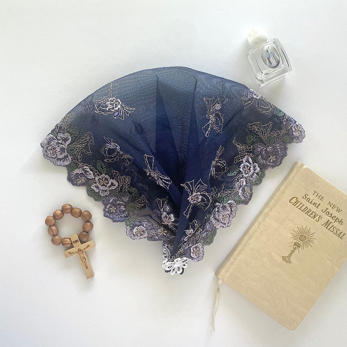 Queen of the Most Holy Rosary - Baby Headband Veil