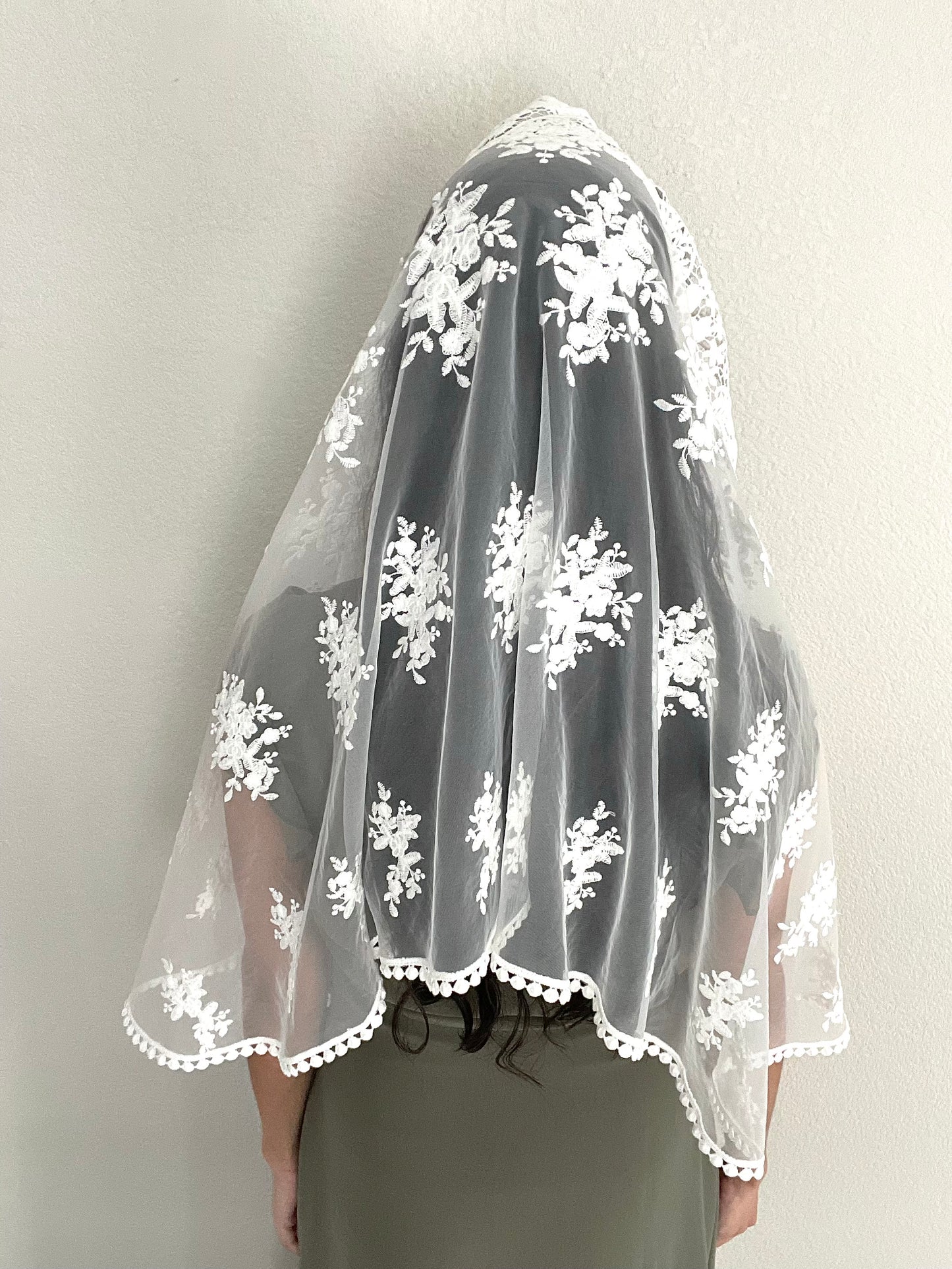 Queen of All Saints Wrap Shawl Veil - Women-Women Veil-Mama Mary & Me