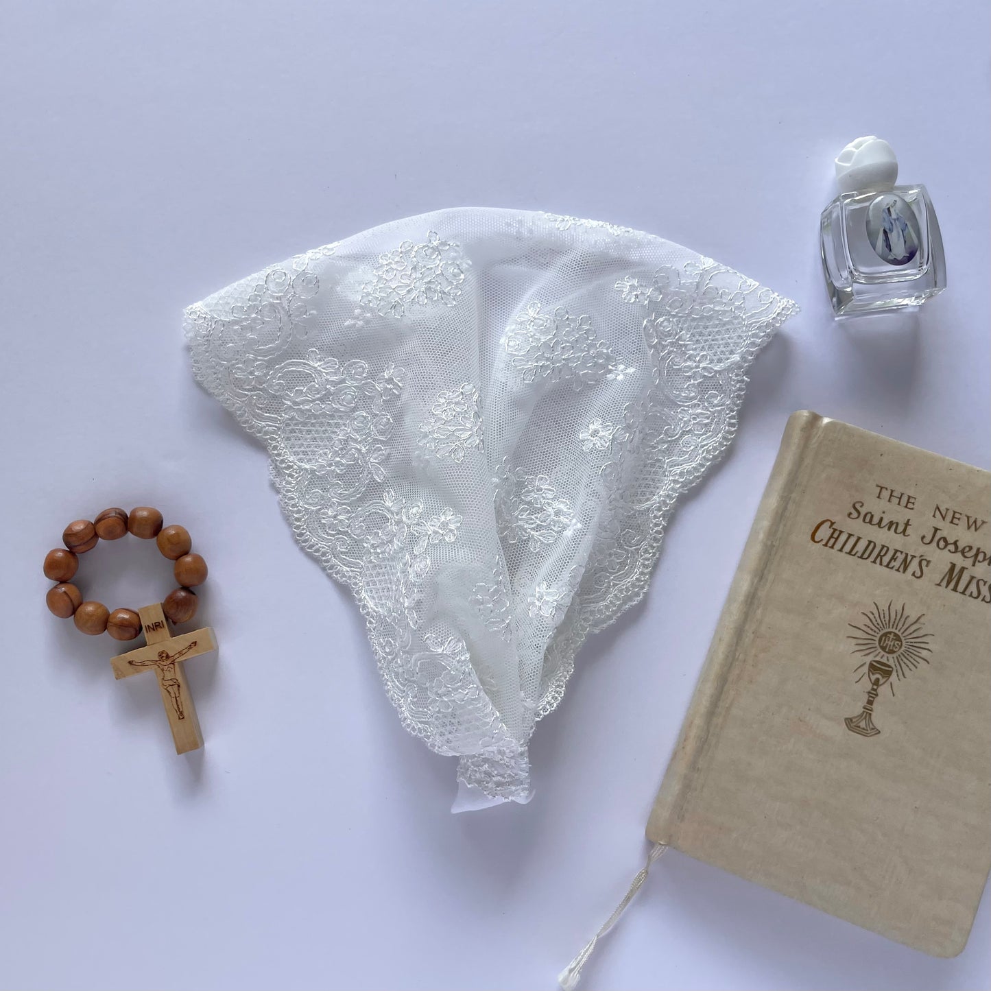 Virgin Most Prudent- Baby Headband Veil