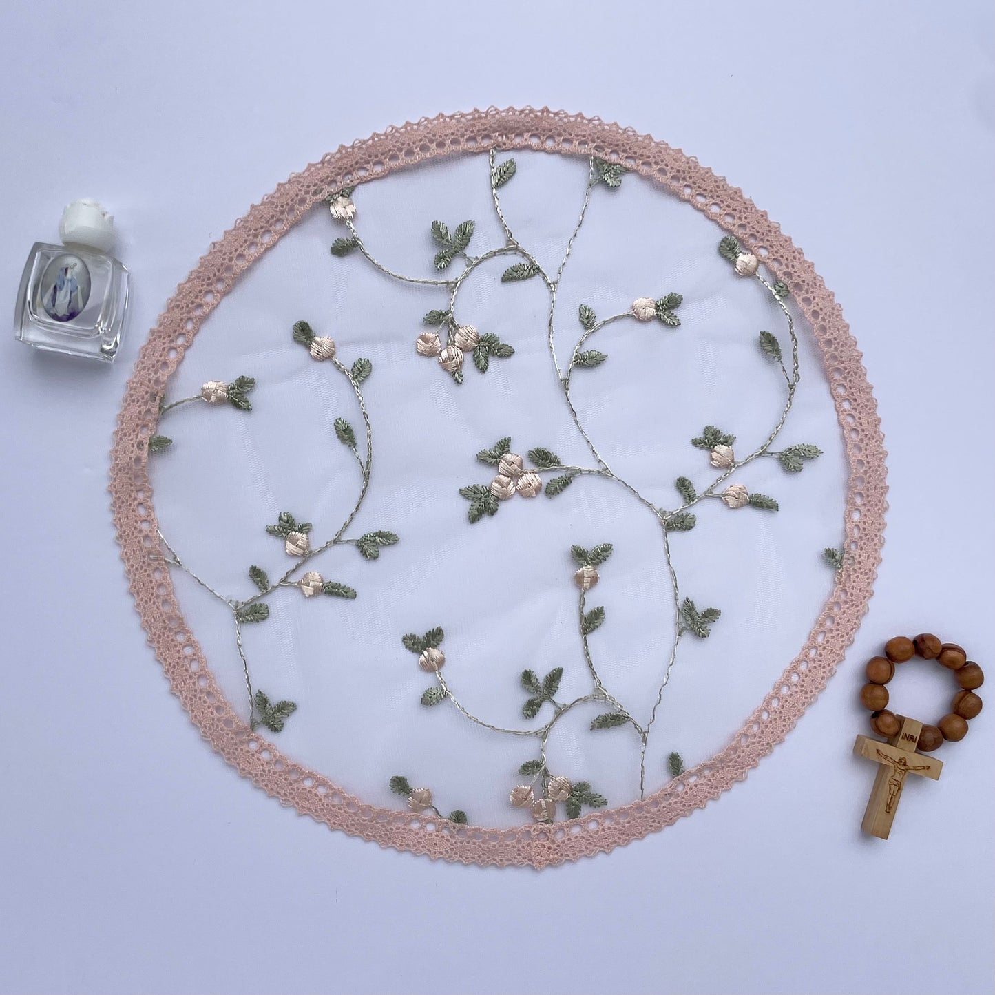 Queen of Peace - Circular Cap Veil-Girls Veil-Mama Mary & Me