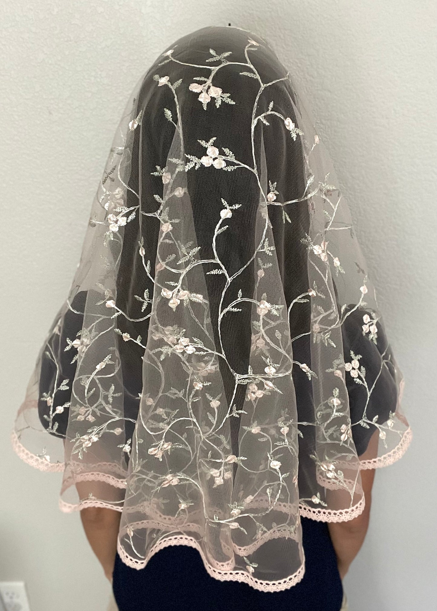 Queen of Peace D Shape Veil - Women-Veil-Mama Mary & Me