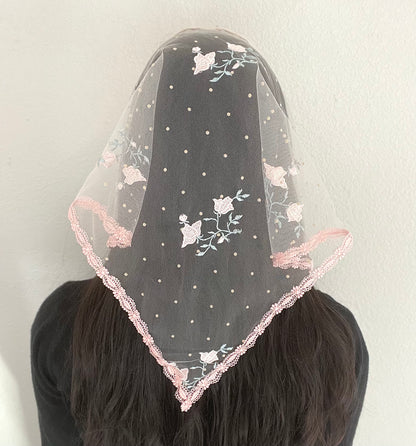 Queen of Confessors Triangle Veil - Girls-Girls Veil-Mama Mary &amp; Me
