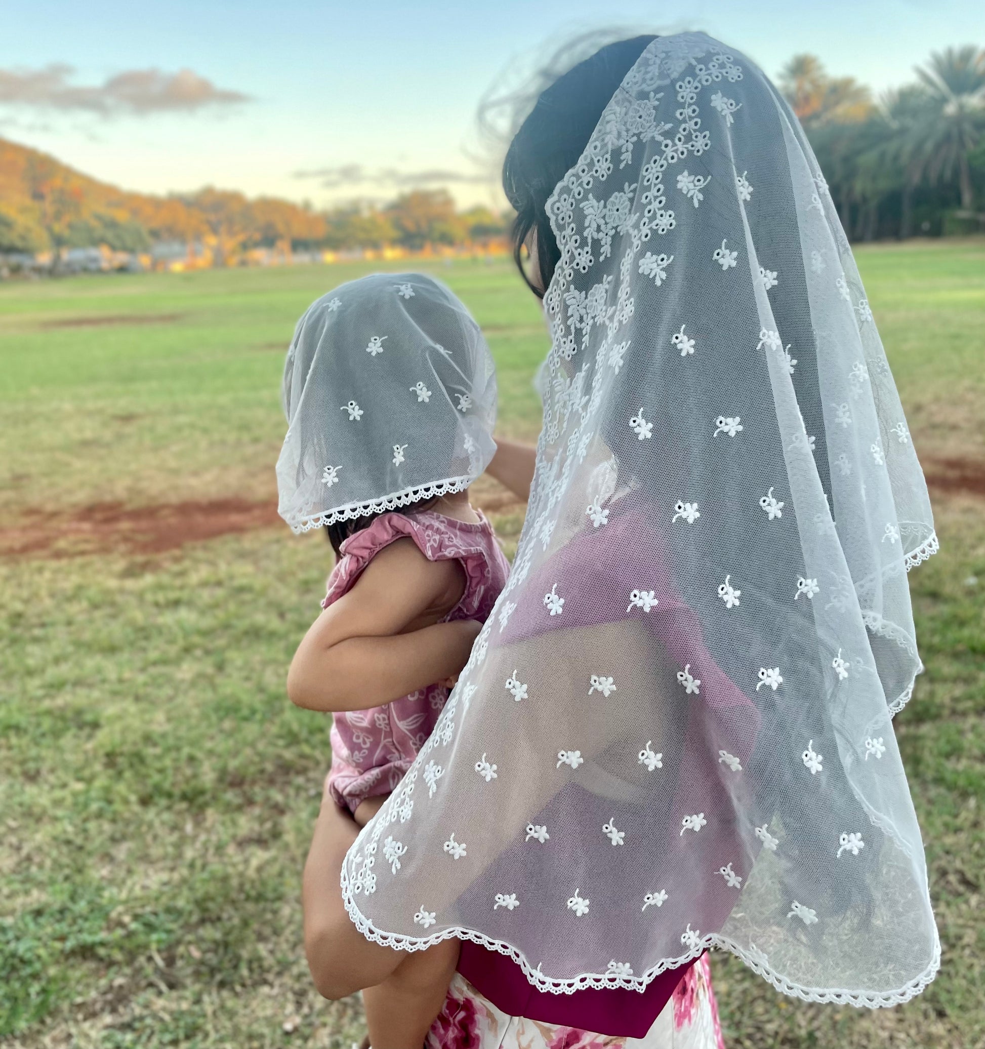 Queen of Virgins Shawl Veil - Women-Veil-Mama Mary &amp; Me