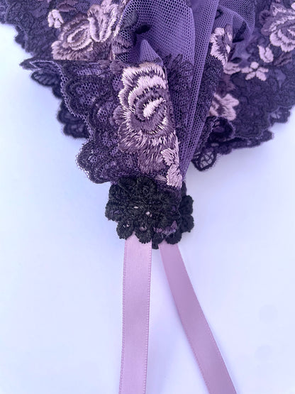 Traditional Mass Mantilla - Virgin Most Faithful - Floral Tulle Lace Headband