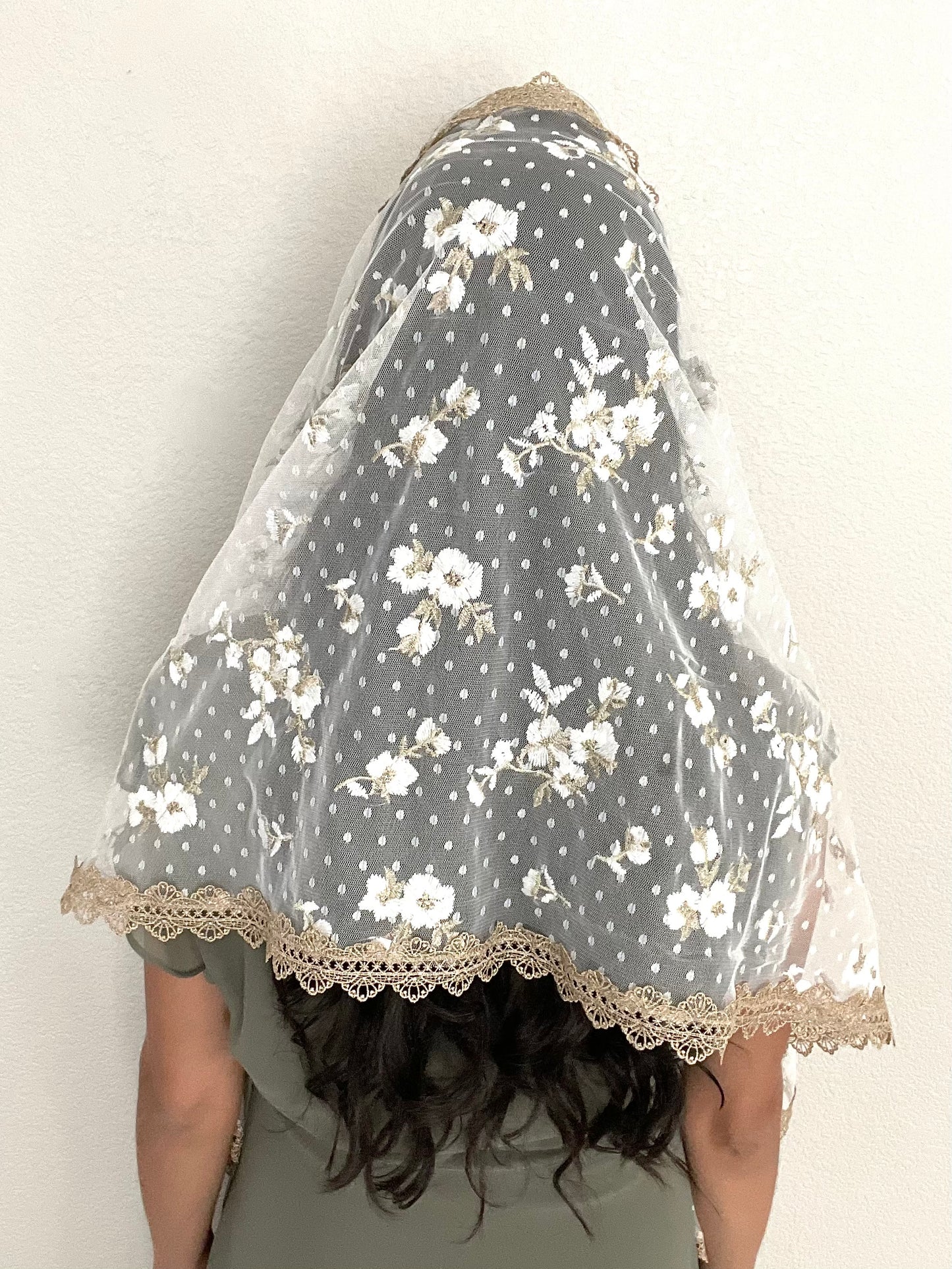 Mother of Good Counsel Rectangle Shawl Veil - Women-Women Veil-Mama Mary &amp; Me