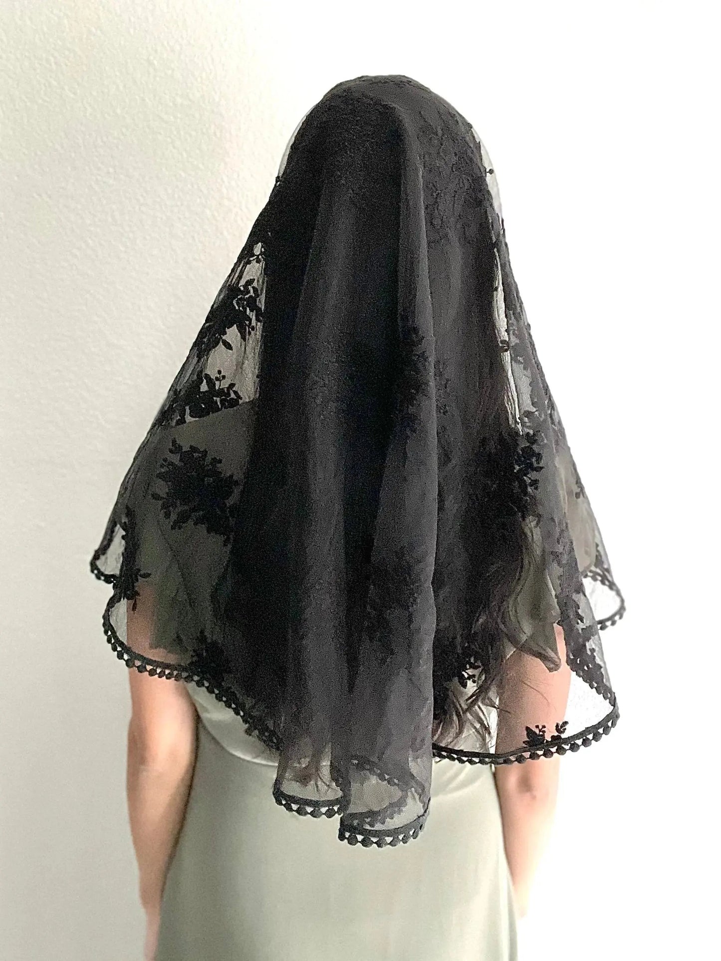 Queen of All Saints D Shape Veil - Women-Women Veil-Mama Mary &amp; Me