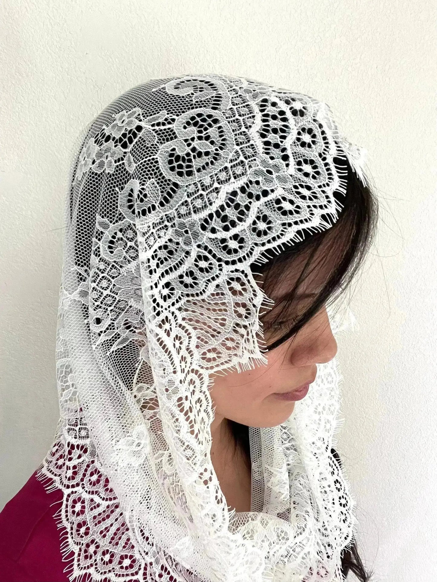 Gate of Heaven Infinity Veil - Girls-Girls Veil-White-Mama Mary &amp; Me