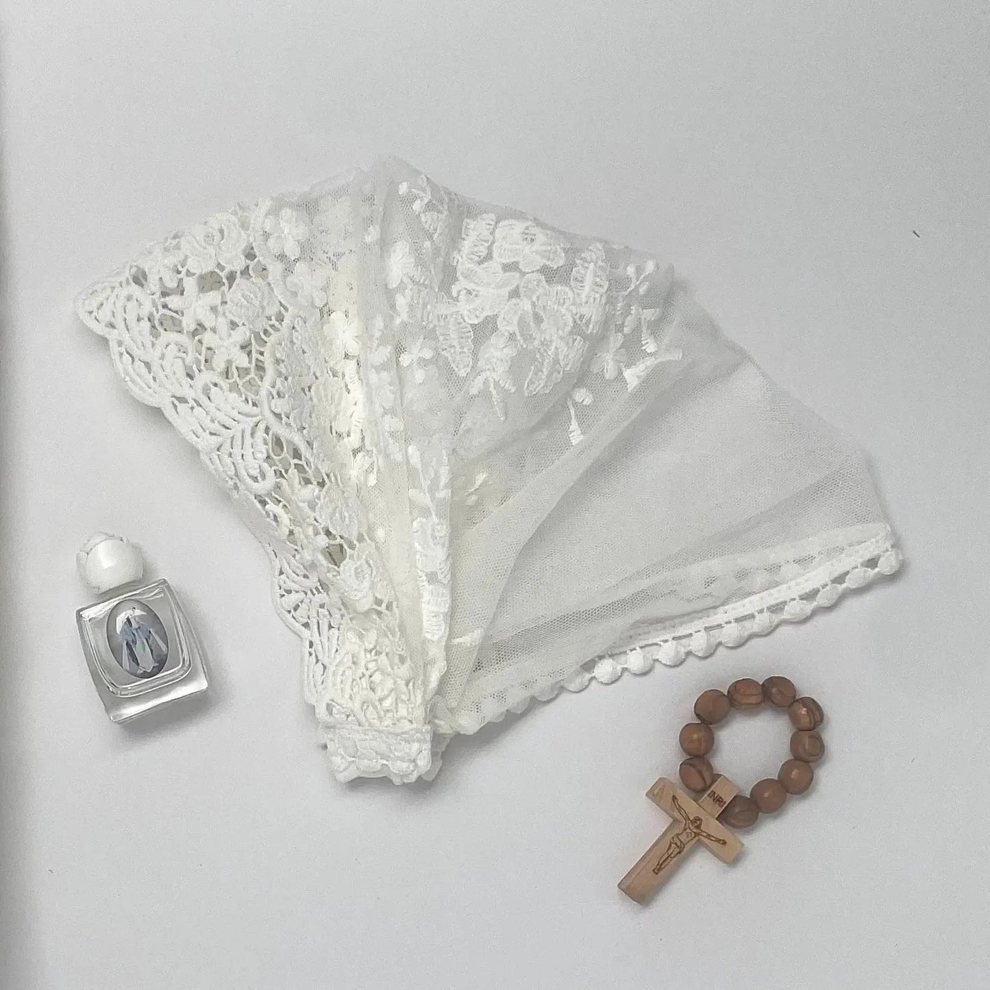 READY TO SHIP - Queen of All Saints - Baby Headband Veil Mama Mary & Me