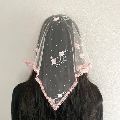 Queen of Confessors Triangle Veil - Girls-Girls Veil-Mama Mary &amp; Me