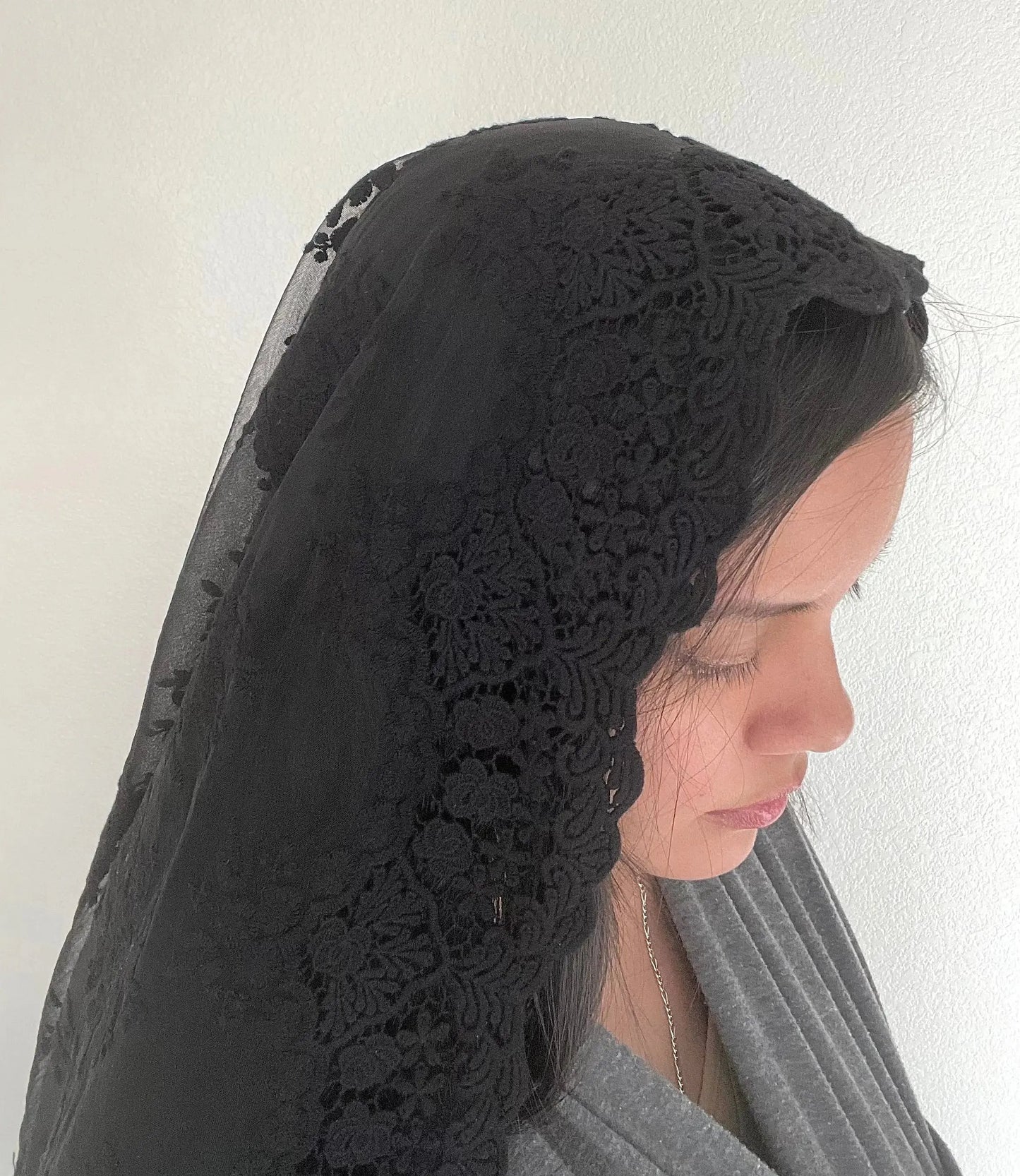 Queen of All Saints Wrap Shawl Veil - Women-Women Veil-Mama Mary &amp; Me