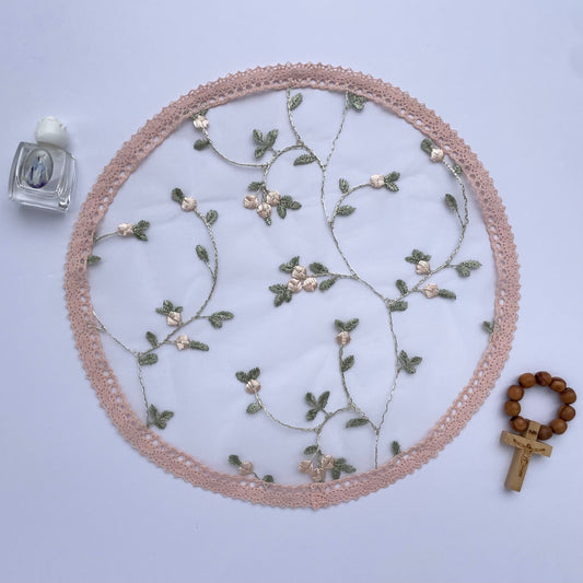 Queen of Peace - Circular Cap Veil-Girls Veil-Mama Mary &amp; Me
