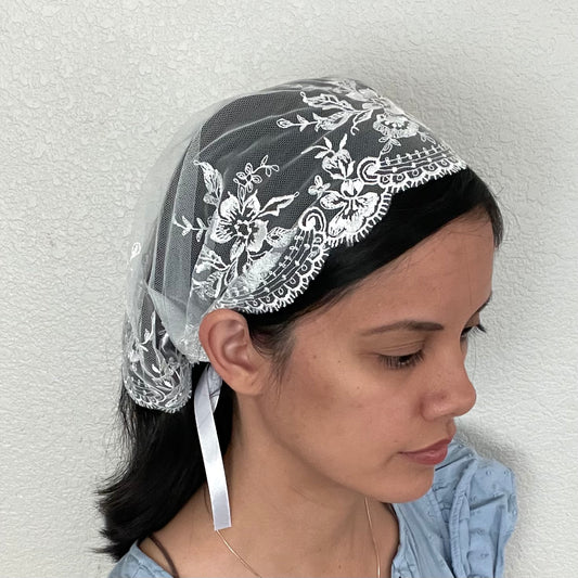 Queen of Patriarchs - Headband Veil with Ties