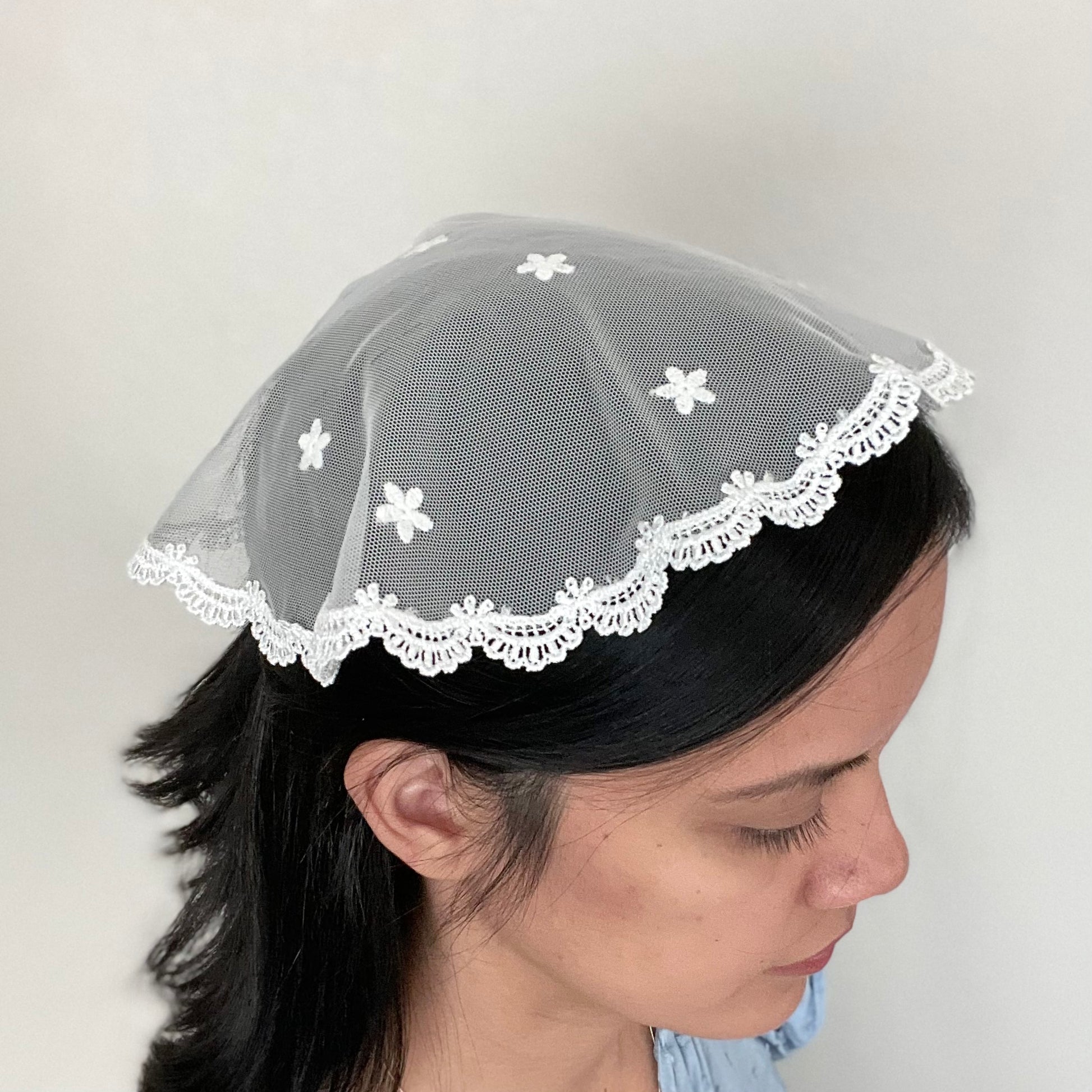 Tower of David - Circular Cap Veil-Girls Veil-Mama Mary &amp; Me
