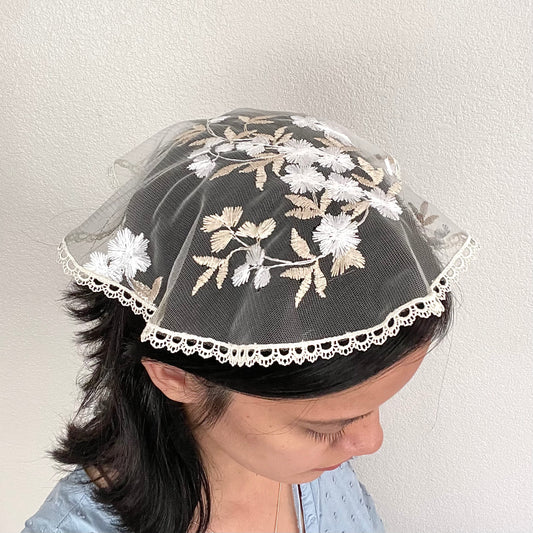 Queen of Families - Circular Cap Veil-Girls Veil-Mama Mary &amp; Me
