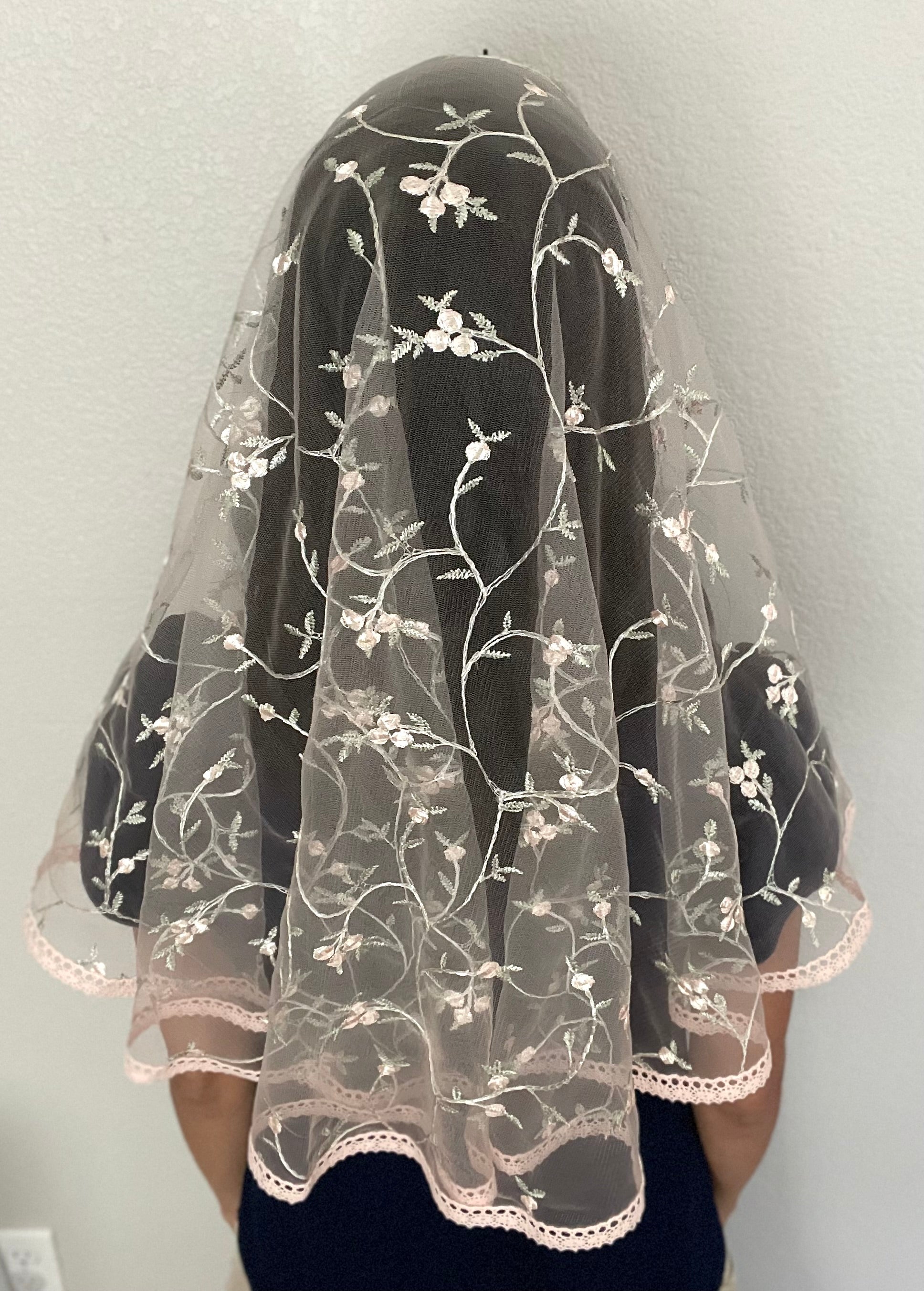 Queen of Peace D Shape Veil - Women-Veil-Mama Mary &amp; Me