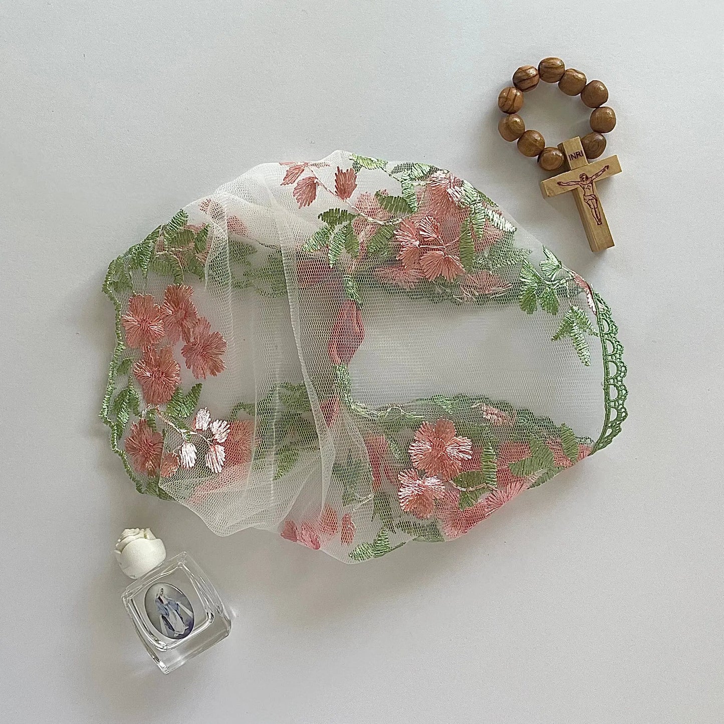 Queen of Families - Baby Headband Veil Mama Mary & Me
