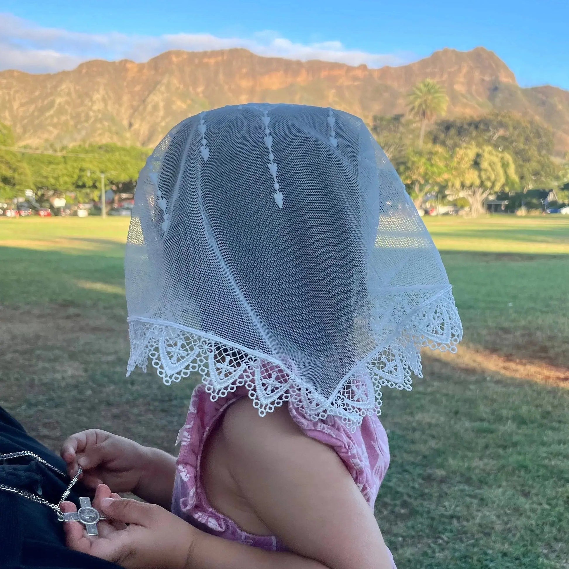 Mother of Christ - Baby Headband Veil Mama Mary & Me